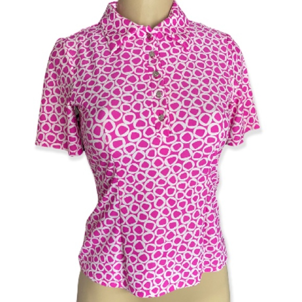 Just Connally Sydney Short Sleeve Polo Top XS